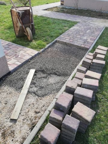chodnik z kostki brukowej